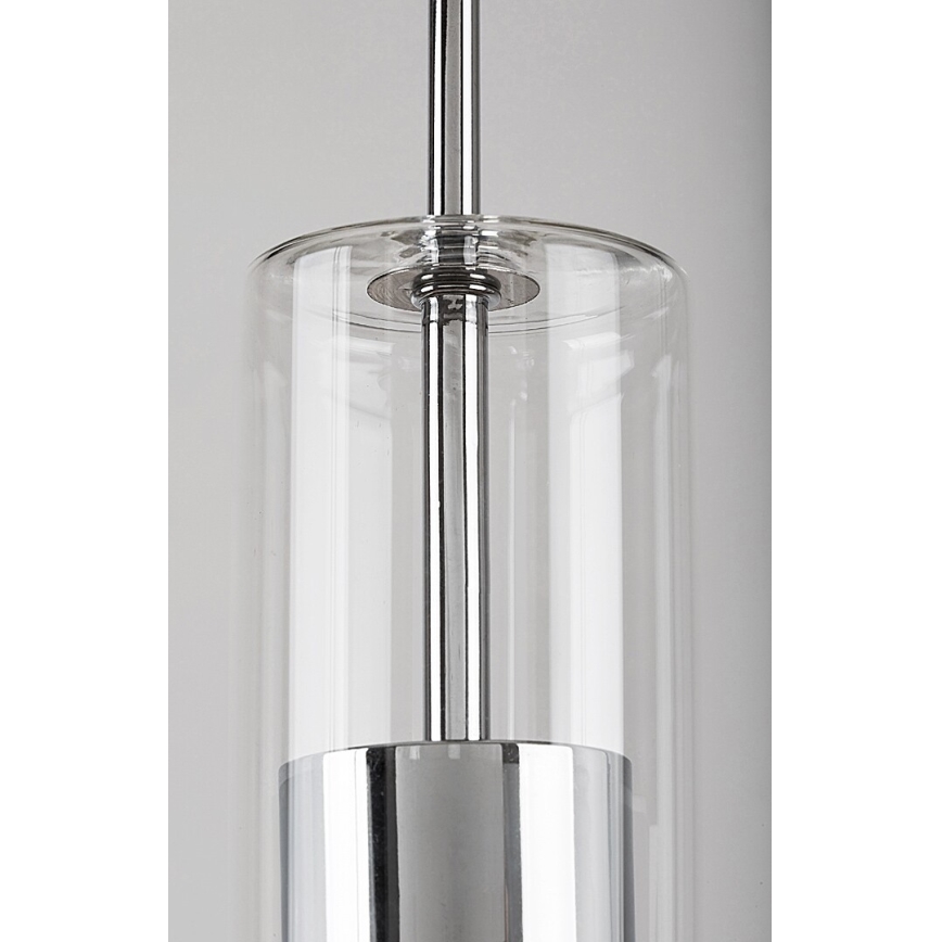 Rabalux - Luster na sajli 1xGU10/50W/230V proziran/sjajni hrom