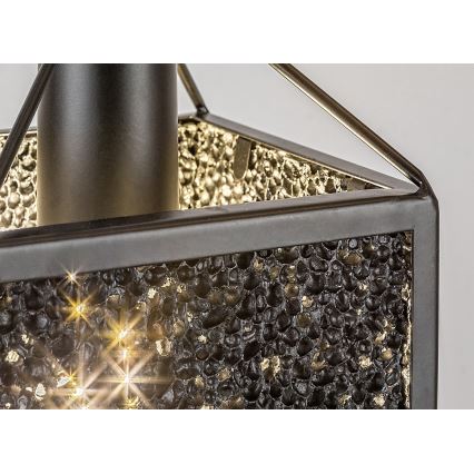 Rabalux - Luster na sajli 1xE27/40W/230V crne boje
