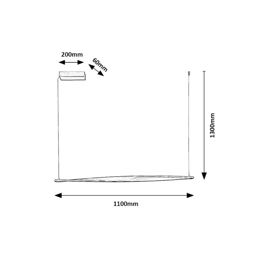 Rabalux - LED luster na sajli LED/28W/230V