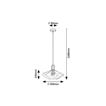 Rabalux - Luster na kablu 1xE27/40W/230V