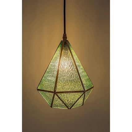 Rabalux - Tiffany vitražni luster na sajli 1xE14/40W/230V plava/zlatna