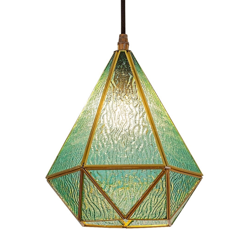 Rabalux - Tiffany vitražni luster na sajli 1xE14/40W/230V plava/zlatna