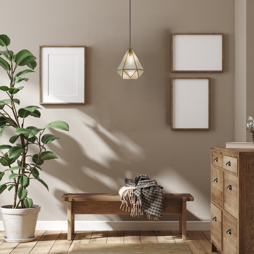 Rabalux - Tiffany vitražni luster na sajli 1xE14/40W/230V zlatan