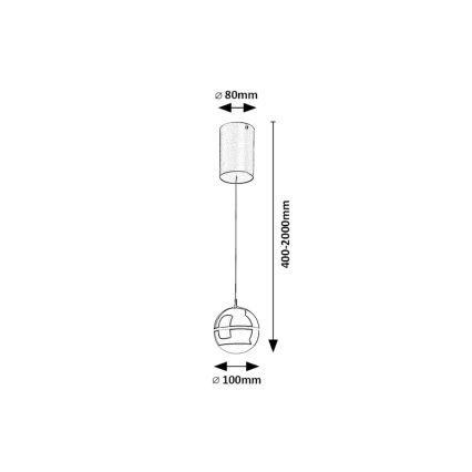 Rabalux - LED luster na sajli LED/6W/230V 4000K
