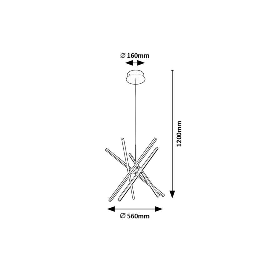 Rabalux - LED luster na sajli LED/48W/230V 4000K