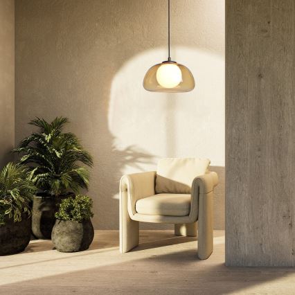 Rabalux - Luster na sajli 1xG9/5W/230V braon/dimljena