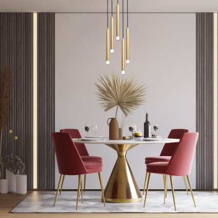 Rabalux - Zlatni luster na sajli 5xG9/5W/230V