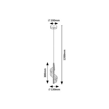 Rabalux - LED luster na sajli LED/6W/230V 3000K
