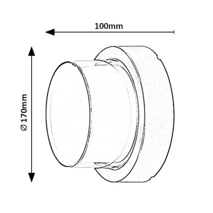 Rabalux - LED RGBW prigušiva spoljašnja zidna svetiljka LED/10W/230V IP54 Wi-Fi Tuya