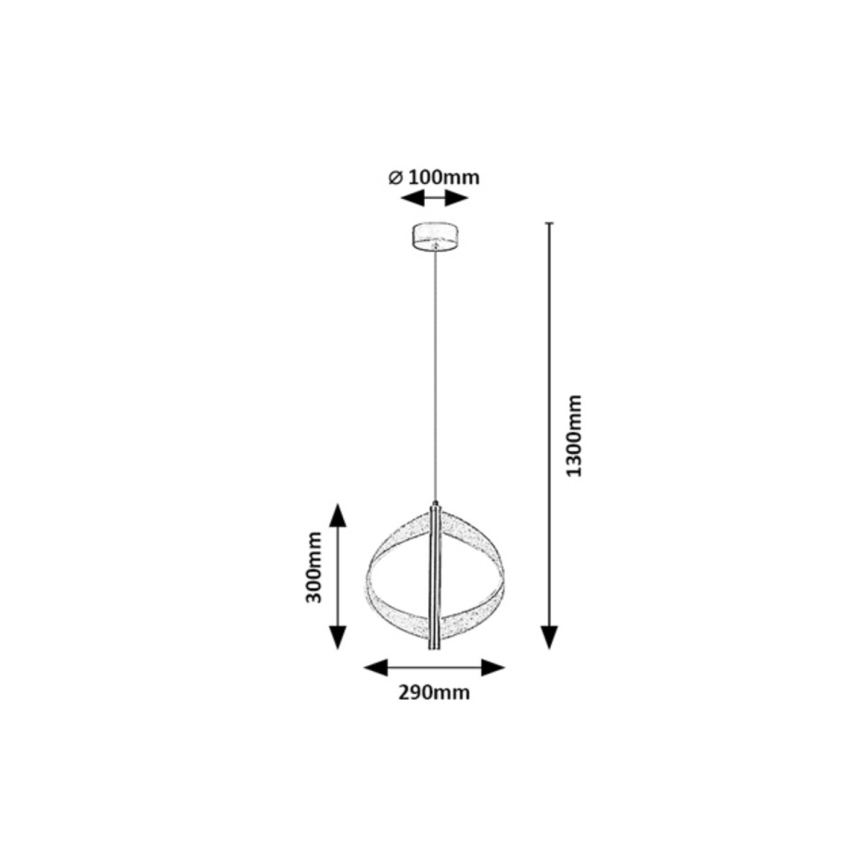 Rabalux - LED luster na sajli LED/8W/230V 3000K
