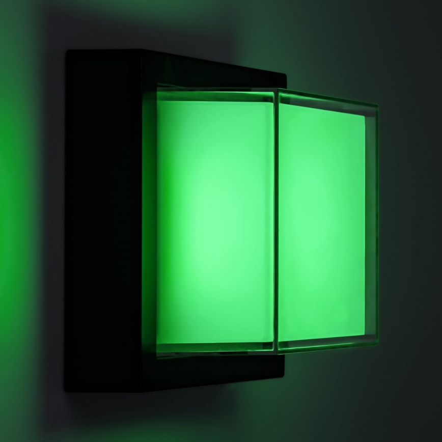 Rabalux - LED RGBW prigušiva spoljašnja zidna lampa LED/10W/230V IP54 Wi-Fi Tuya