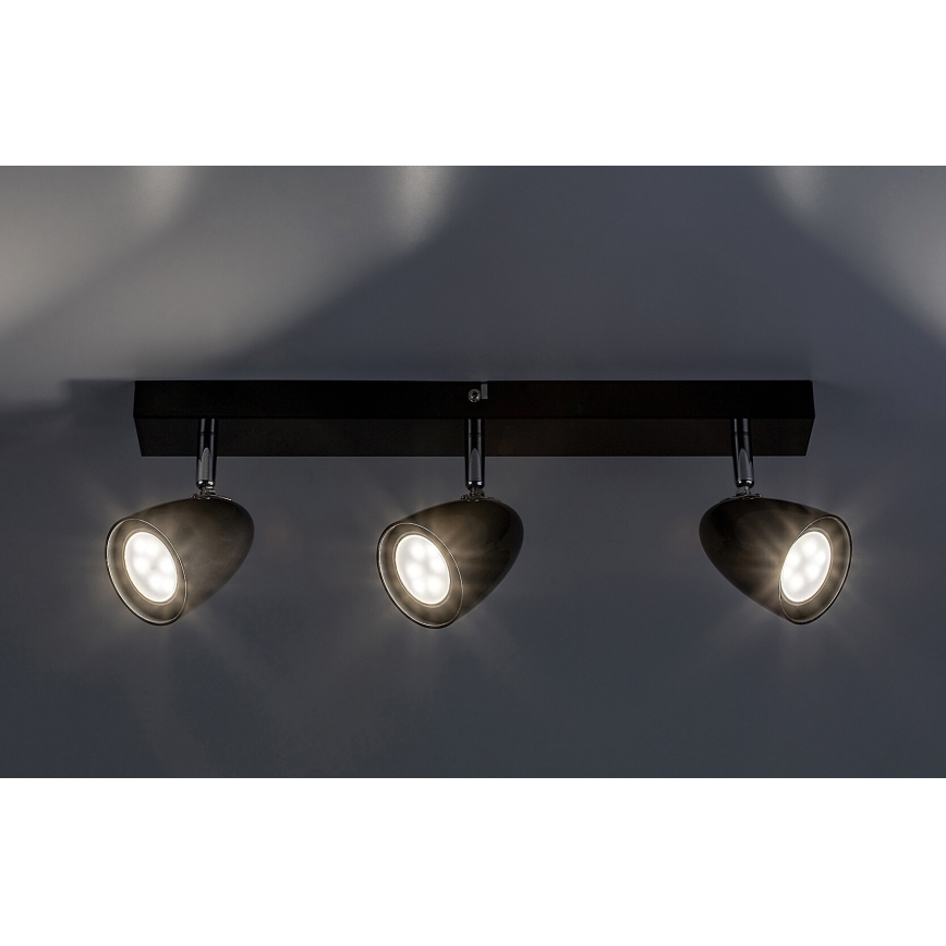 Rabalux - Spot svetiljka 3xGU10/5W/230V crna