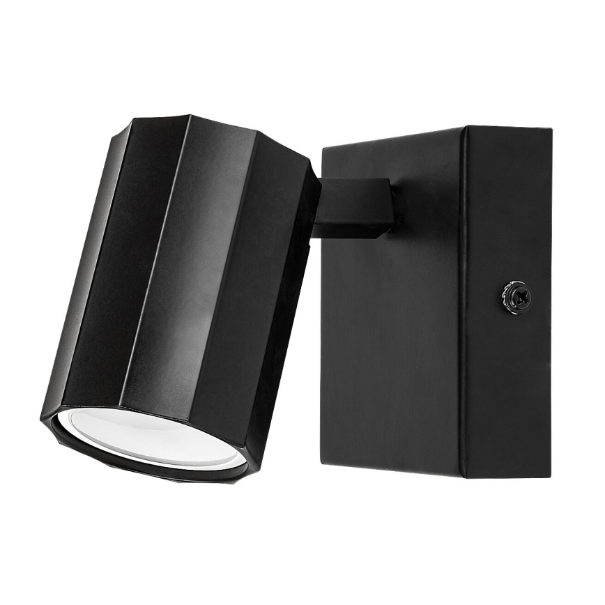Rabalux - Zidna reflektorska svetiljka 1xGU10/5W/230V crna