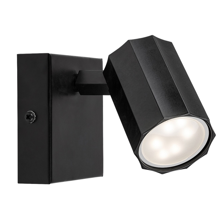 Rabalux - Zidna reflektorska svetiljka 1xGU10/5W/230V crna