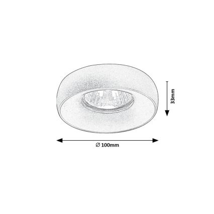 Rabalux - Ugradno spot svetlo 2u1 1xGU10/25W/230V