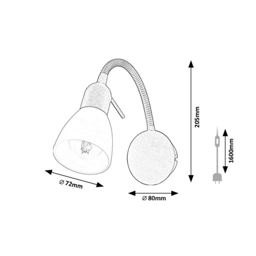Rabalux - Zidna lampa 1xE14/40W/230V