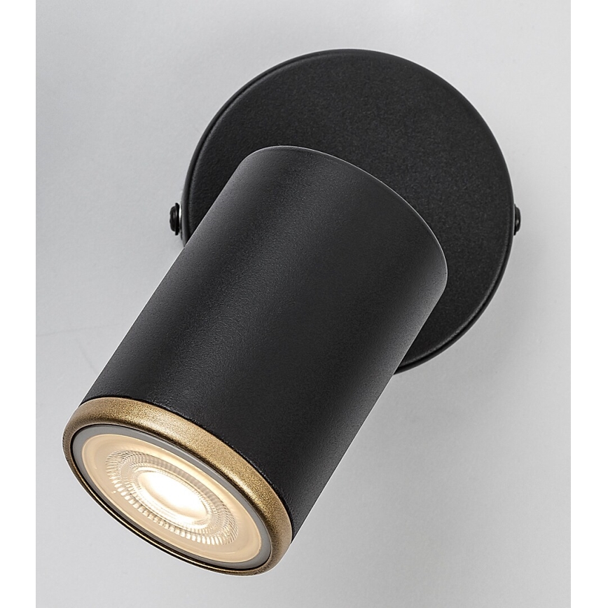 Rabalux - Zidna reflektorska svetiljka 1xGU10/15W/230V crna