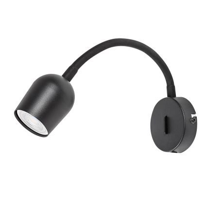 Rabalux - Zidna reflektorska svetiljka 1xGU10/15W/230V crna