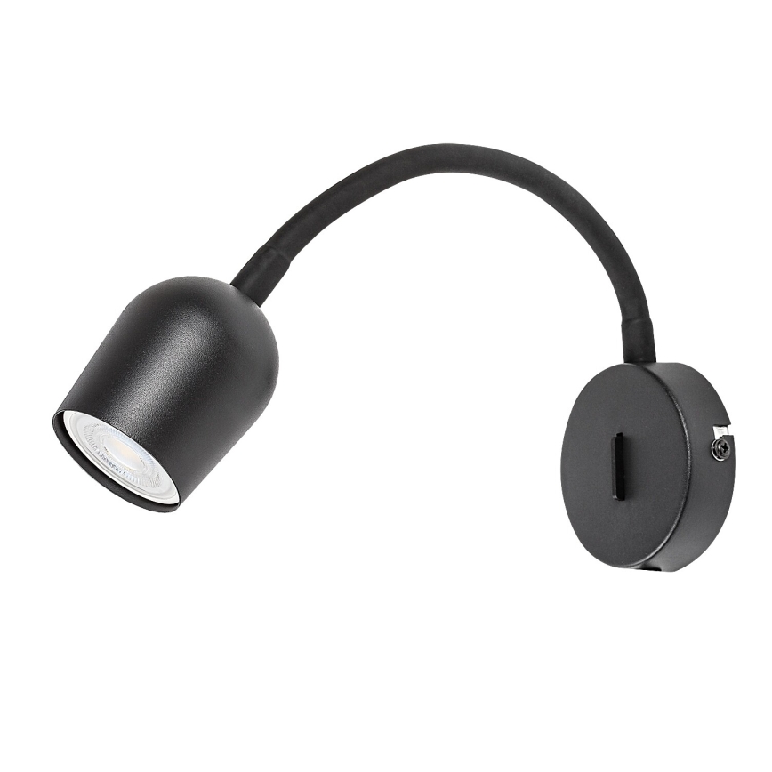 Rabalux - Zidna reflektorska svetiljka 1xGU10/15W/230V crna