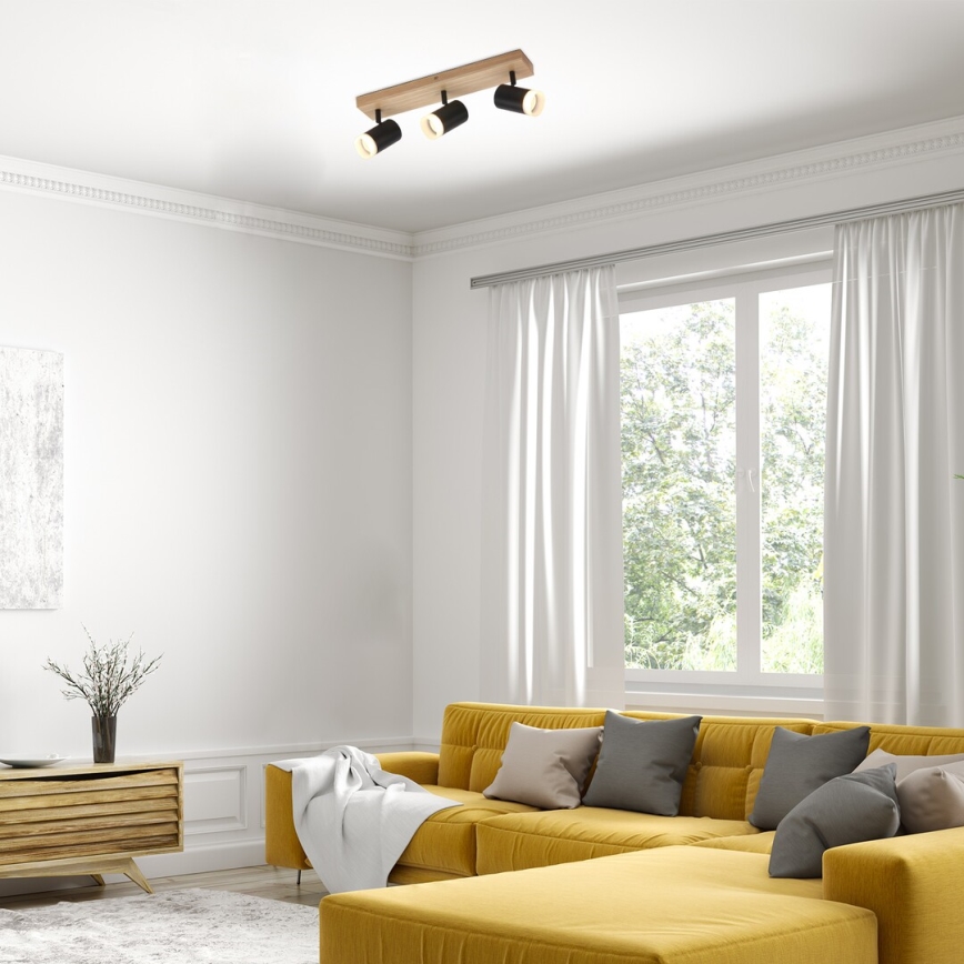 Rabalux - Stropno reflektorsko svetlo 3xGU10/5W/230V hrast