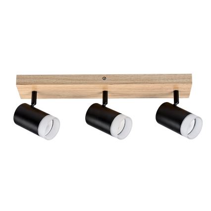 Rabalux - Stropno reflektorsko svetlo 3xGU10/5W/230V hrast