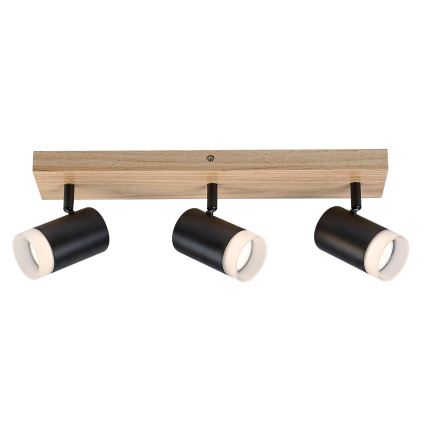 Rabalux - Stropno reflektorsko svetlo 3xGU10/5W/230V hrast
