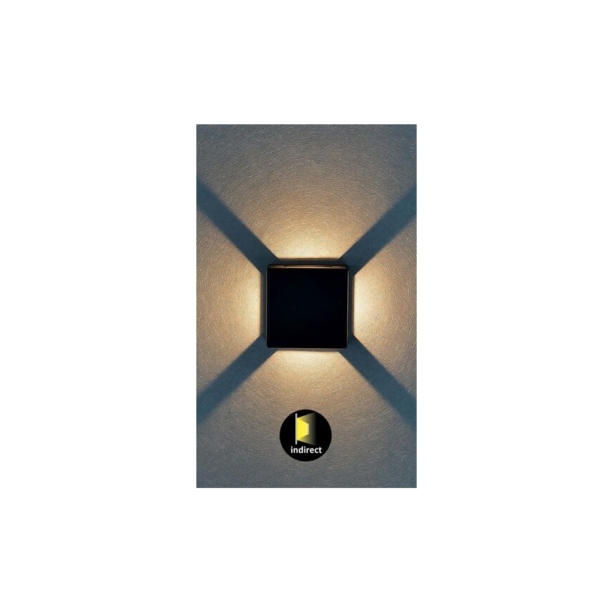 Rabalux - LED spoljašnje zidno svetlo LED/6W/230V IP54 crno