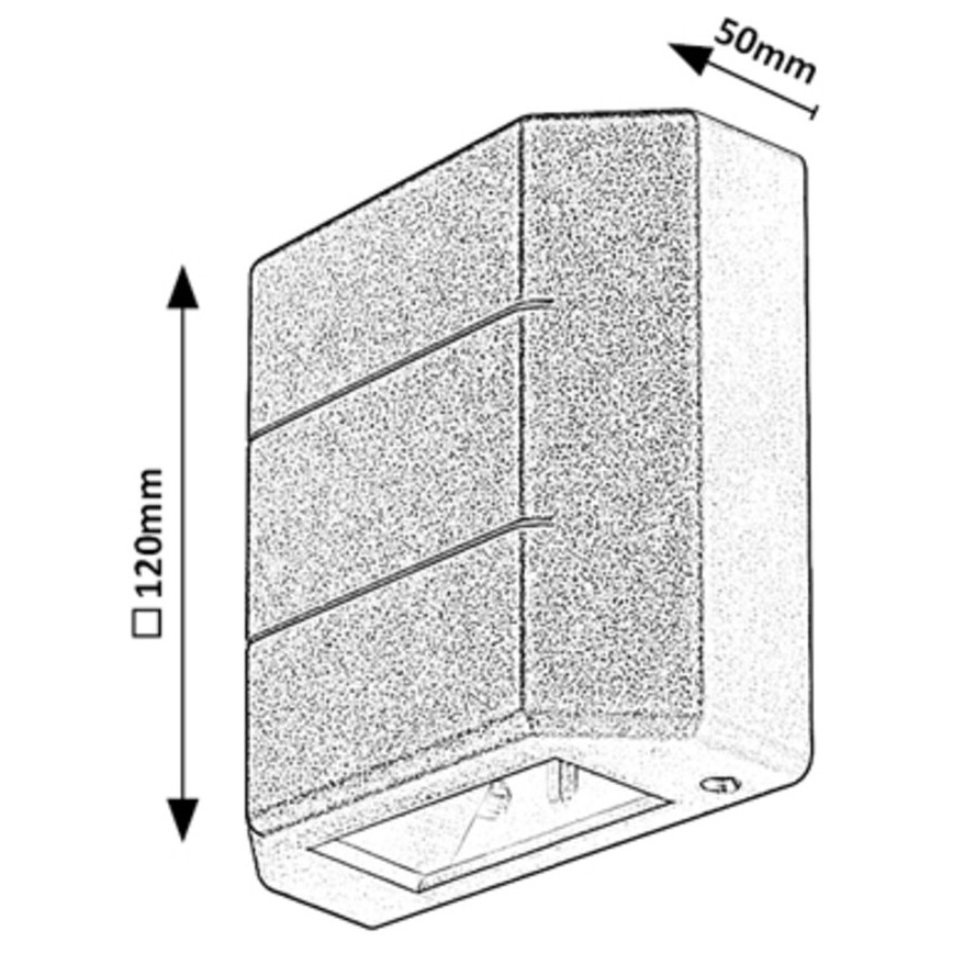 Rabalux - spoljašnje LED zidno svetlo 6W/230V IP54, belo