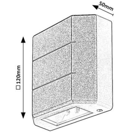 Rabalux - spoljašnje LED zidno svetlo 6W/230V IP54, belo
