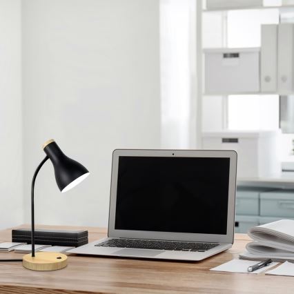 Rabalux - Stona lampa 1xE14/25W/230V od kaučukovog drveta