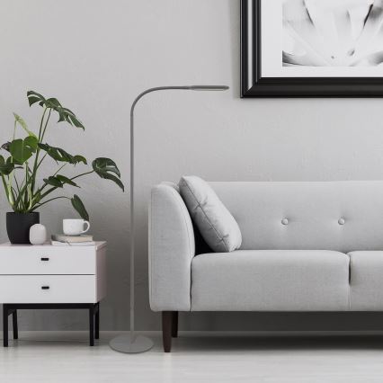 Rabalux - LED prigušiva dodirna stojeća lampa LED/10W/230V 3000-6000K siva