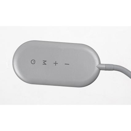 Rabalux - LED prigušiva dodirna stojeća lampa LED/10W/230V 3000-6000K siva