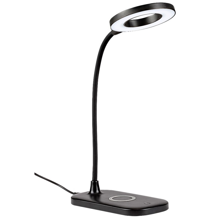 Rabalux - LED prigušiva dodirna stona lampa sa bežičnim punjenjem LED/5W/5V 2700-6000K crna