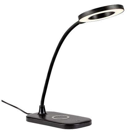 Rabalux - LED prigušiva dodirna stona lampa sa bežičnim punjenjem LED/5W/5V 2700-6000K crna