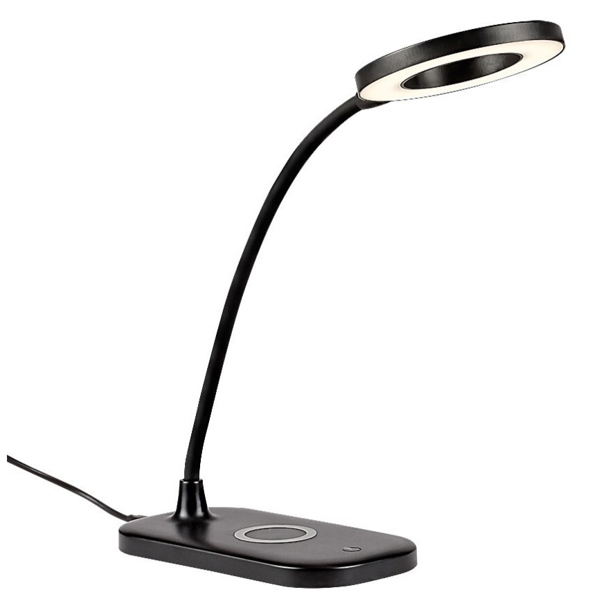 Rabalux - LED prigušiva dodirna stona lampa sa bežičnim punjenjem LED/5W/5V 2700-6000K crna
