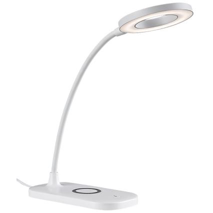 Rabalux - LED prigušiva dodirna stona lampa sa bežičnim punjenjem LED/5W/5V 2700-6000K bela