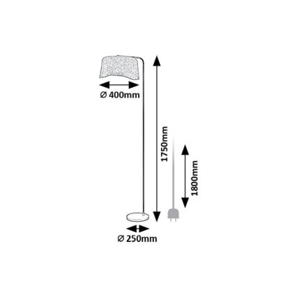 Rabalux - Stojeća lampa 1xE27/10W/230V