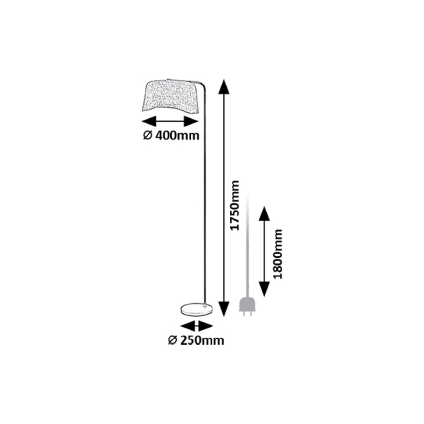 Rabalux - Stojeća lampa 1xE27/10W/230V