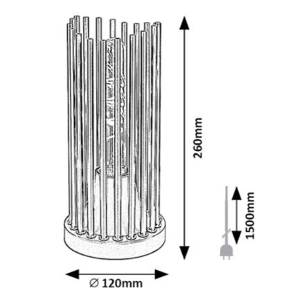 Rabalux - Stona lampa 1xE27/40W/230V
