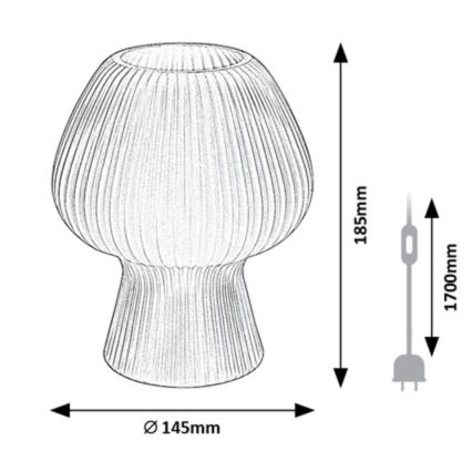 Rabalux - Stona lampa 1xE14/60W/230V bela