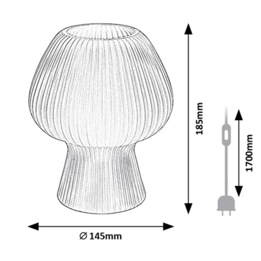 Rabalux - Stona lampa 1xE14/60W/230V bela