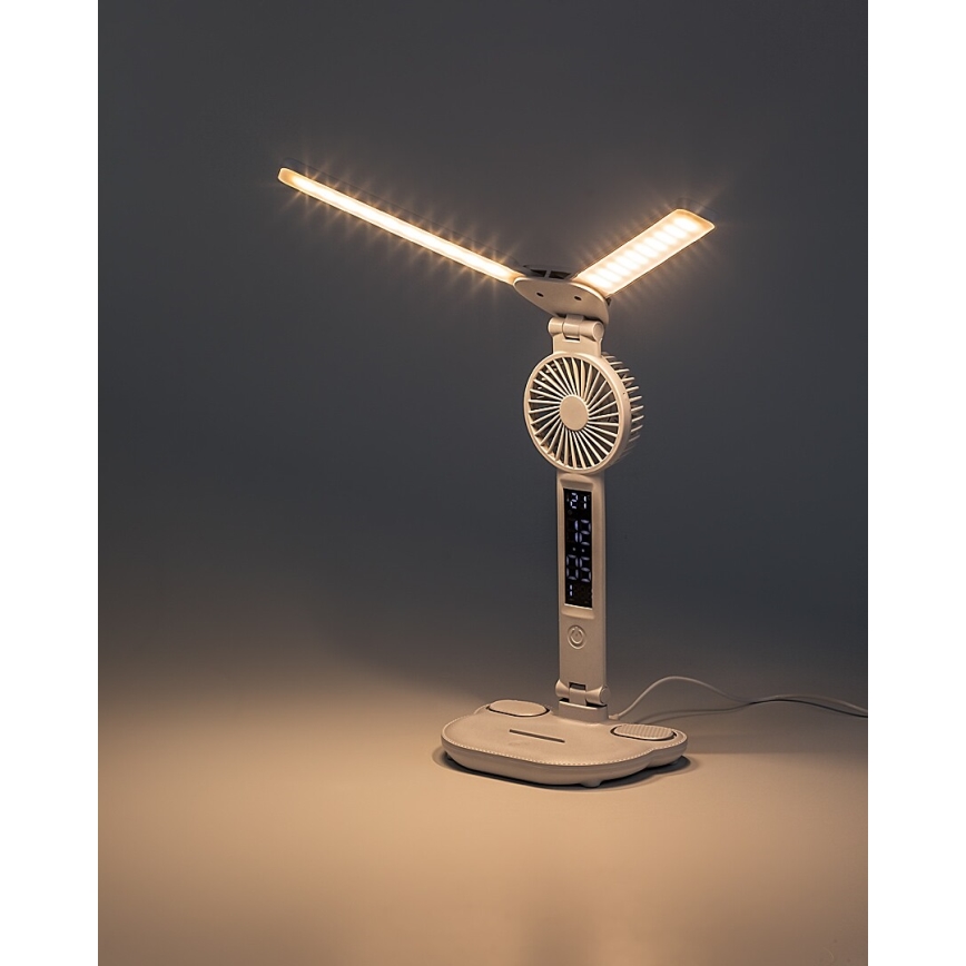 Rabalux - prigušiva LED stona lampa sa ventilatorom i LED displejem/7W/5V 3000/4000/6500K