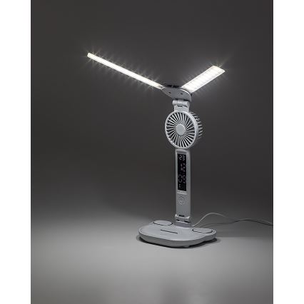Rabalux - prigušiva LED stona lampa sa ventilatorom i LED displejem/7W/5V 3000/4000/6500K