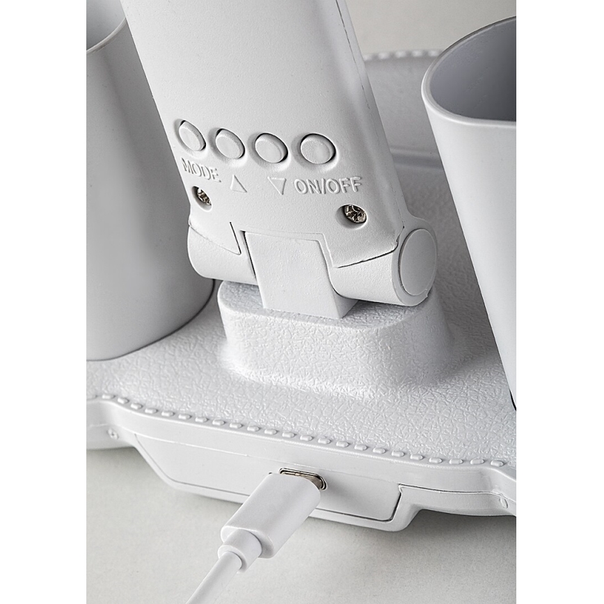 Rabalux - prigušiva LED stona lampa sa ventilatorom i LED displejem/7W/5V 3000/4000/6500K