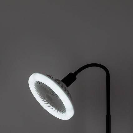 Rabalux - LED prigušiva stojeća lampa sa ventilatorom 1xE27/16W/230V 3000-6500K + daljinski upravljač