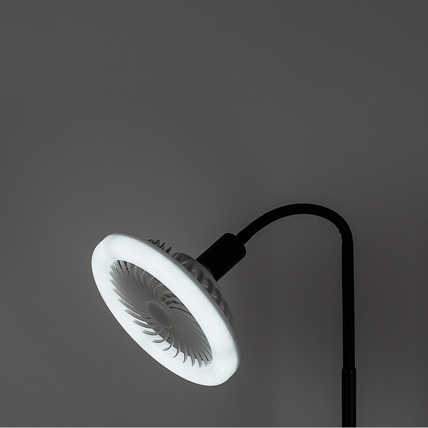 Rabalux - LED prigušiva stojeća lampa sa ventilatorom 1xE27/16W/230V 3000-6500K + daljinski upravljač