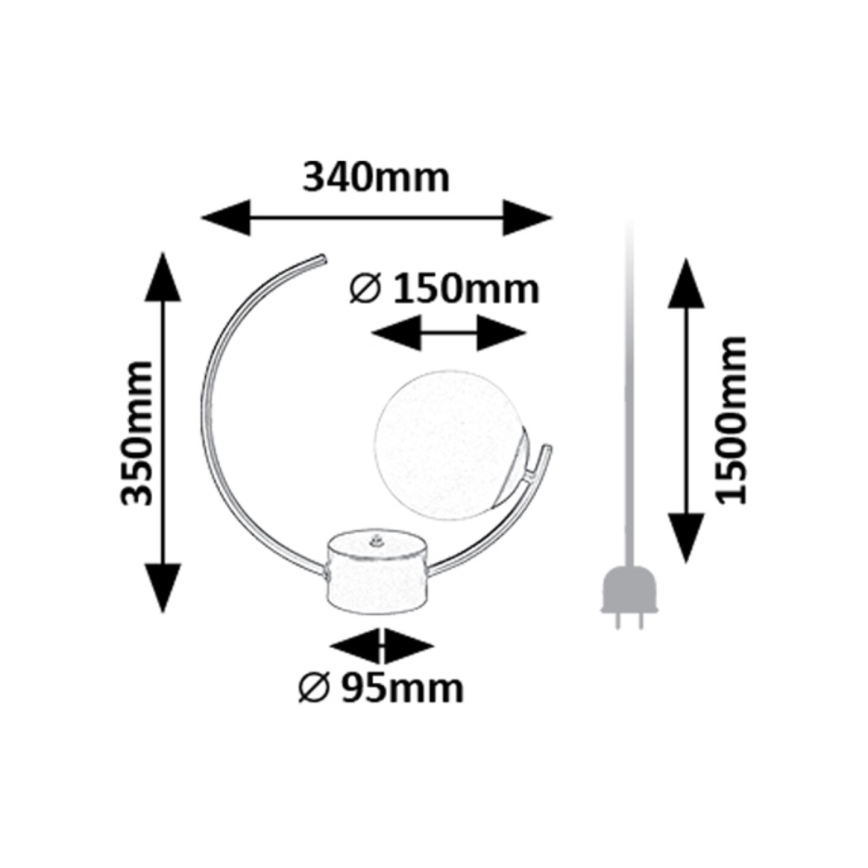 Rabalux - Stona lampa 1xE14/25W/230V