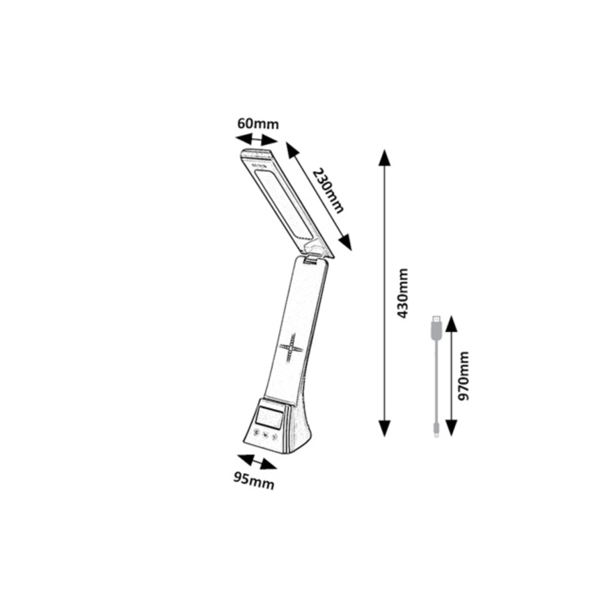 Rabalux - LED prigušiva dodirna stona lampa LED/6W/5V 3000/4000/6500K