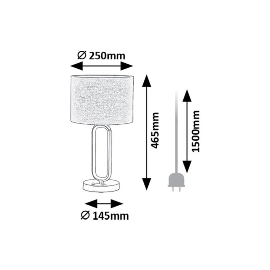 Rabalux - LED stona lampa 1xE27/60W/230V + LED/8W