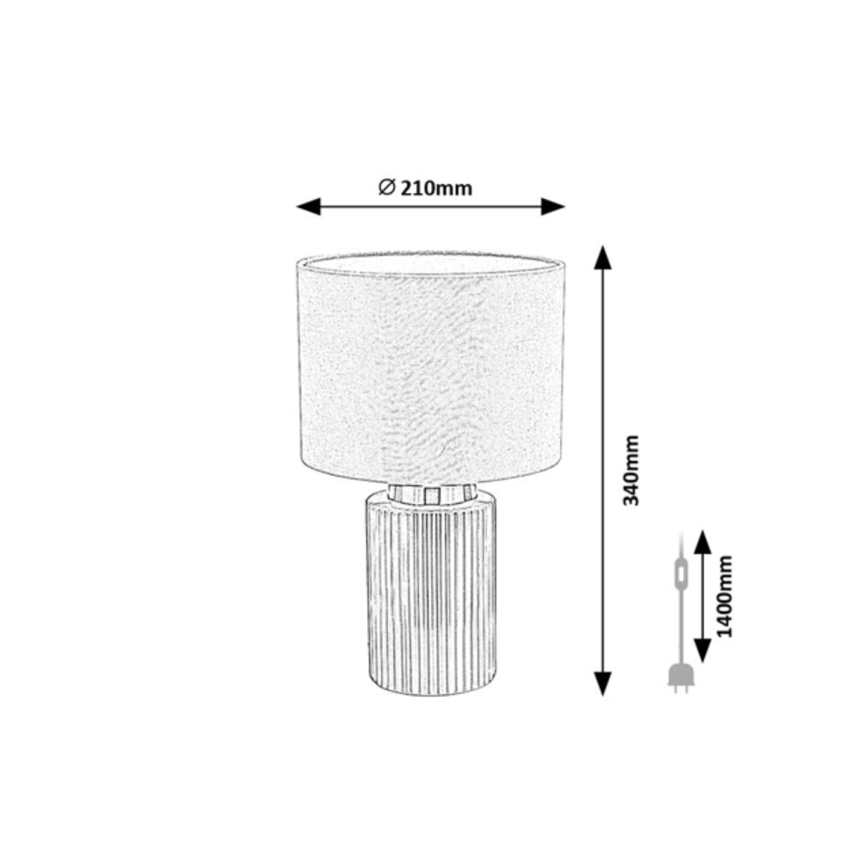 Rabalux - Stona lampa 1xE14/40W/230V siva